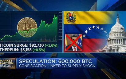 جهش قیمت بیت کوین در پی تحولات ونزوئلا؛ احتمال مصادره ۶۰۰ هزار BTC توسط آمریکا