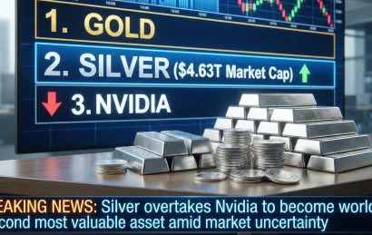 نقره دومین دارایی باارزش جهان شد؛ سبقت تاریخی از انویدیا + جزئیات